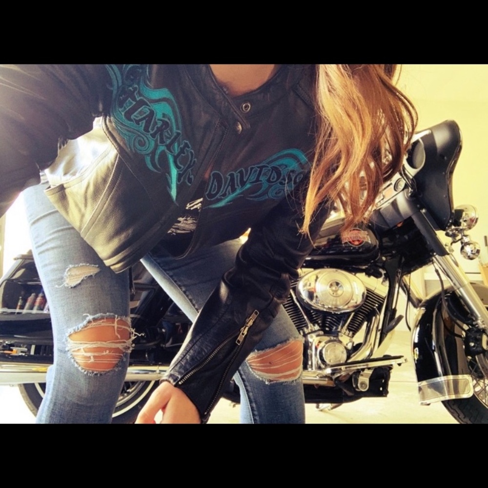 Harley Davidson Leather Riding Motorcycle Jacket